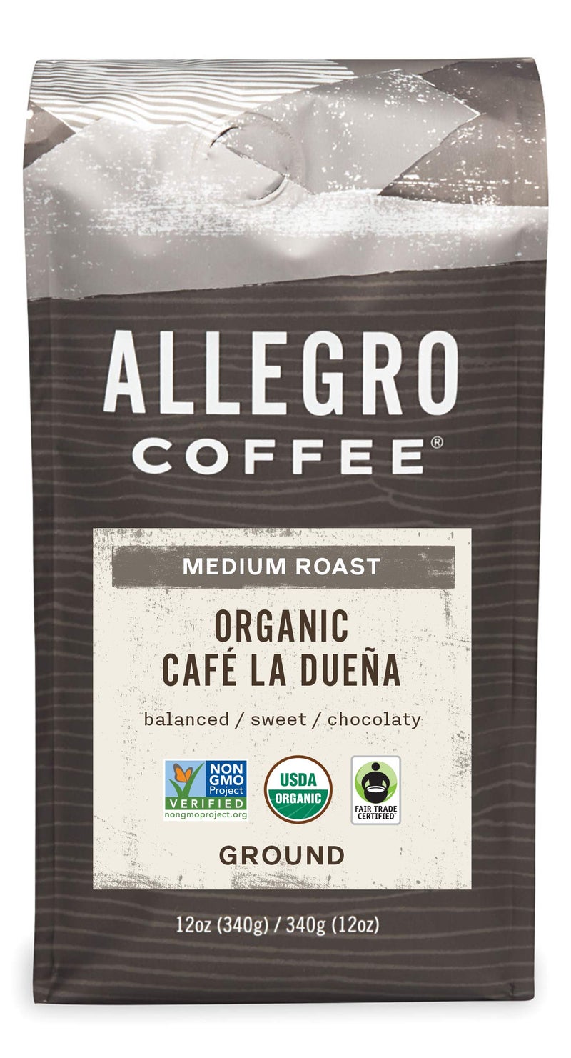 Allegro Coffee Organic Cafe La Duena Ground Coffee, 12 oz - Image 1